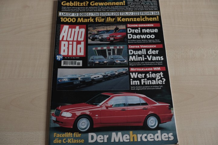 Deckblatt Auto Bild (19/1997)